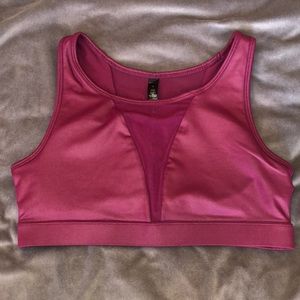 Purple shimmer sports bra- Reflex size M